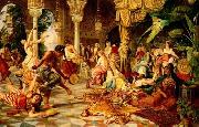 unknow artist Arab or Arabic people and life. Orientalism oil paintings  509 oil painting on canvas